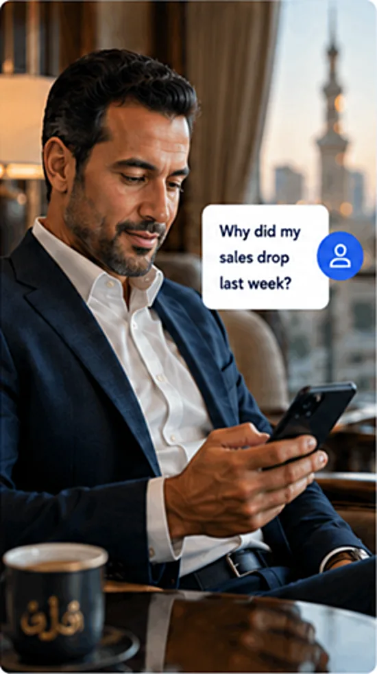 CEO asking the business a question